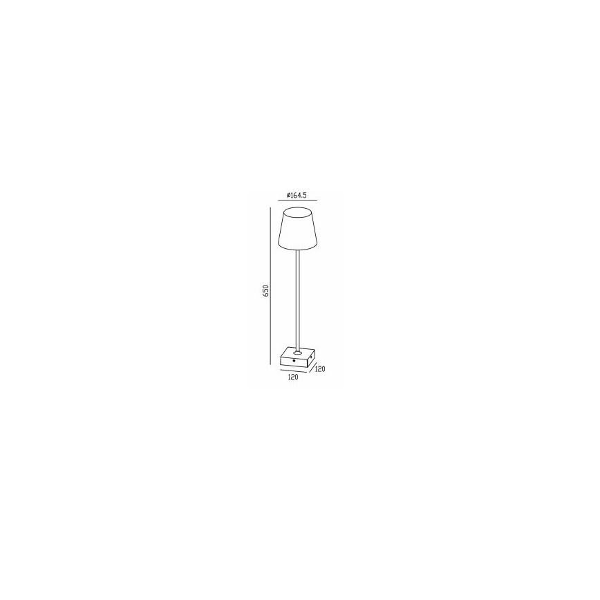 Gardino LX1793-650 - LED ulkolattiavalaisin VIOLA LED/7W/230V IP65