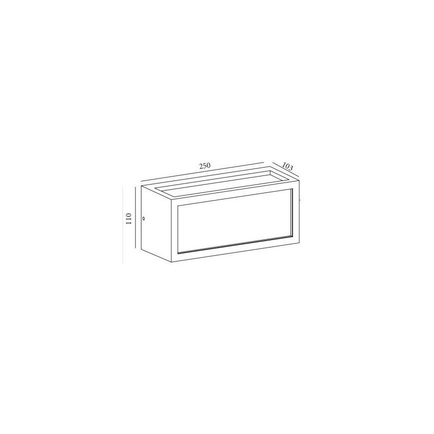 Gardino LX5705-LED - LED ulkoseinävalaisin BETULLA LED/18W/230V IP54