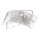 Gea Luce CAMILLA A P arg - Seinävalaisin CAMILLA 2xE14/28W/230V 34 cm hopea