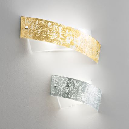 Gea Luce CAMILLA A P arg - Seinävalaisin CAMILLA 2xE14/28W/230V 34 cm hopea