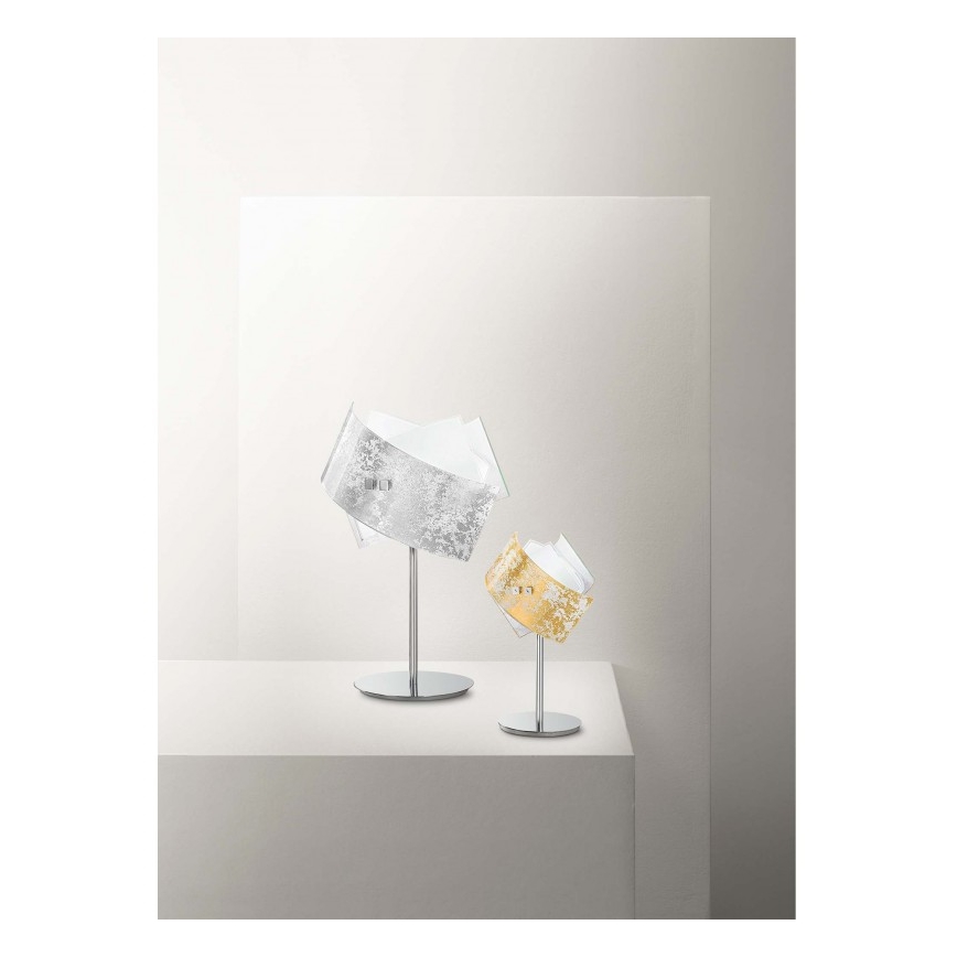 Gea Luce CAMILLA L P arg - Pöytävalaisin CAMILLA 1xE14/42W/230V hopea