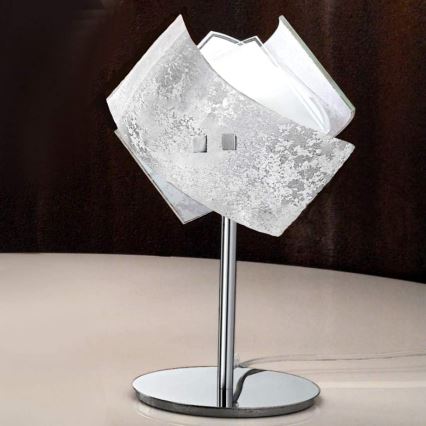 Gea Luce CAMILLA L P arg - Pöytävalaisin CAMILLA 1xE14/42W/230V hopea