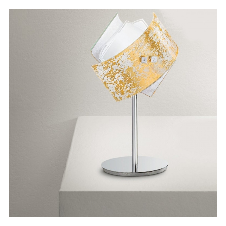 Gea Luce CAMILLA L P oro - Pöytävalaisin CAMILLA 1xE14/42W/230V kulta