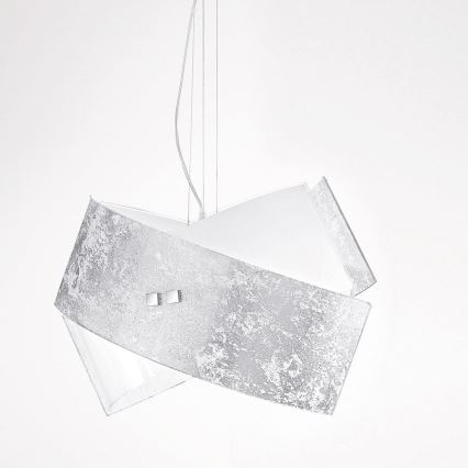 Gea Luce CAMILLA S G arg - Kattokruunu johdossa CAMILLA 2xE27/70W/230V hopea