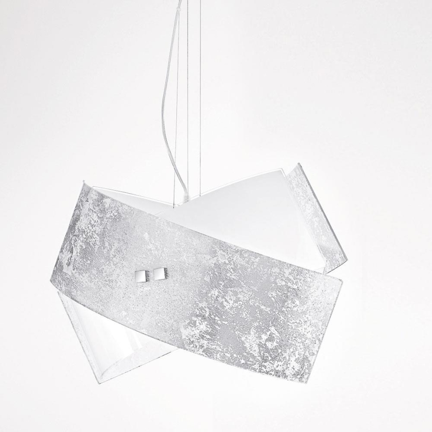 Gea Luce CAMILLA S G arg - Kattokruunu johdossa CAMILLA 2xE27/70W/230V hopea