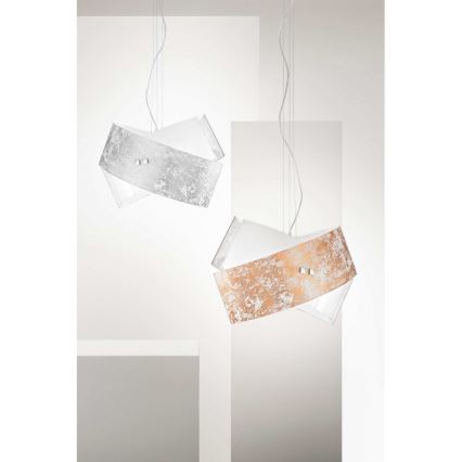 Gea Luce CAMILLA S G oro - Kattokruunu johdossa CAMILLA 2xE27/70W/230V kulta