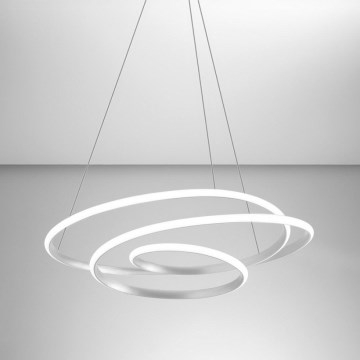 Gea Luce DIVA S G BIANCO - Himmennettävä LED-kattokruunu johdossa DIVA LED/44W/230V valkoinen