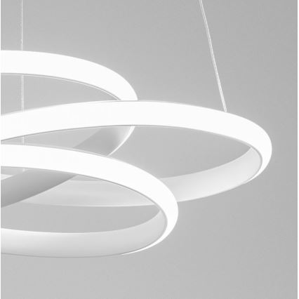 Gea Luce DIVA S G BIANCO - Himmennettävä LED-kattokruunu johdossa DIVA LED/44W/230V valkoinen