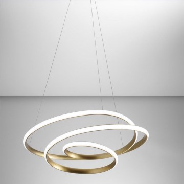 Gea Luce DIVA S G ORO - Himmennettävä LED-kattokruunu johdossa DIVA LED/44W/230V kulta