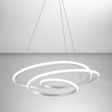 Gea Luce DIVA S G TITANIO - Himmennettävä LED-kattokruunu johdossa DIVA LED/44W/230V harmaa