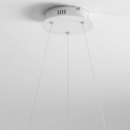 Gea Luce DIVA S G TITANIO - Himmennettävä LED-kattokruunu johdossa DIVA LED/44W/230V harmaa