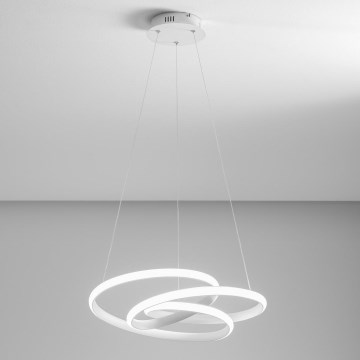 Gea Luce DIVA S P BIANCO - Himmennettävä LED-kattokruunu johdossa DIVA LED/43W/230V valkoinen