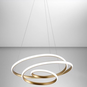 Gea Luce DIVA S P ORO - Himmennettävä LED-kattokruunu johdossa DIVA LED/43W/230V kulta