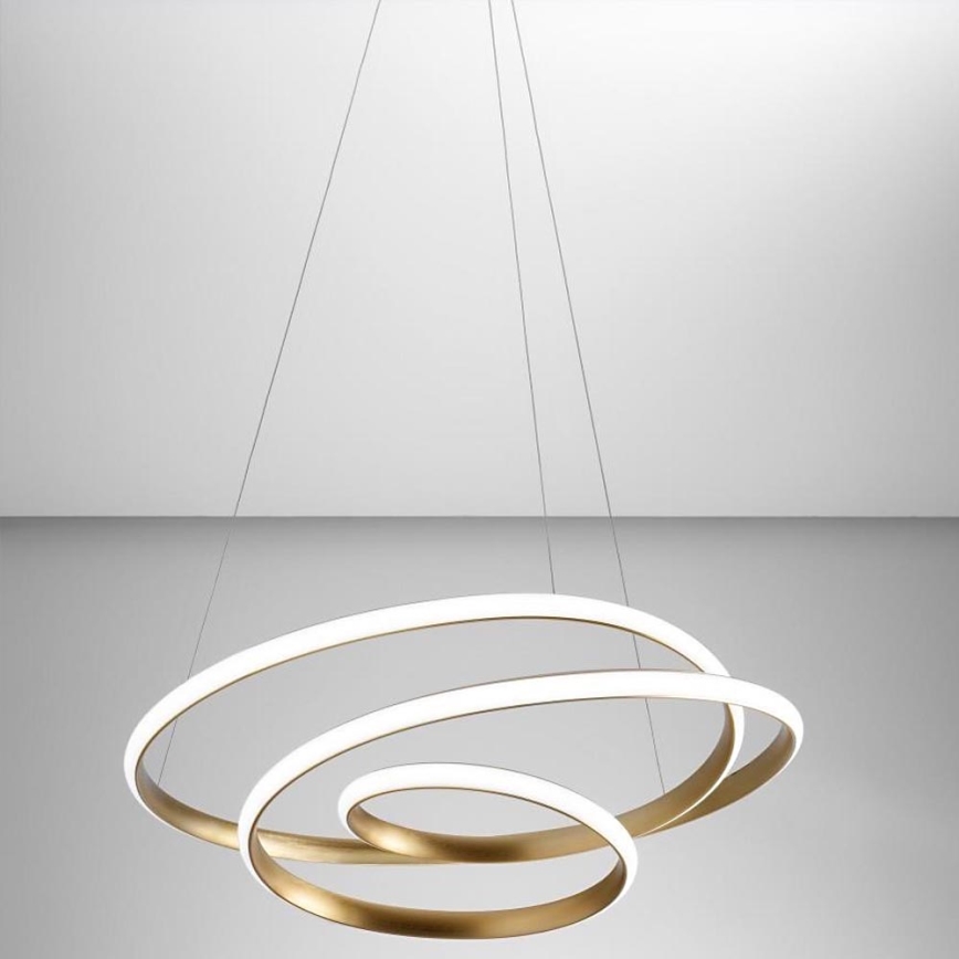 Gea Luce DIVA S P ORO - Himmennettävä LED-kattokruunu johdossa DIVA LED/43W/230V kulta