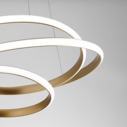 Gea Luce DIVA S P ORO - Himmennettävä LED-kattokruunu johdossa DIVA LED/43W/230V kulta