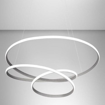 Gea Luce DIVA S P TITANIO - Himmennettävä LED-kattokruunu johdossa DIVA LED/43W/230V antrasiitti