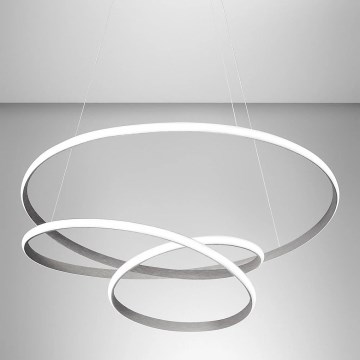 Gea Luce DIVA S/S TITANIO -  Himmennettävä LED-kattokruunu johdossa DIVA LED/80W/230V harmaa