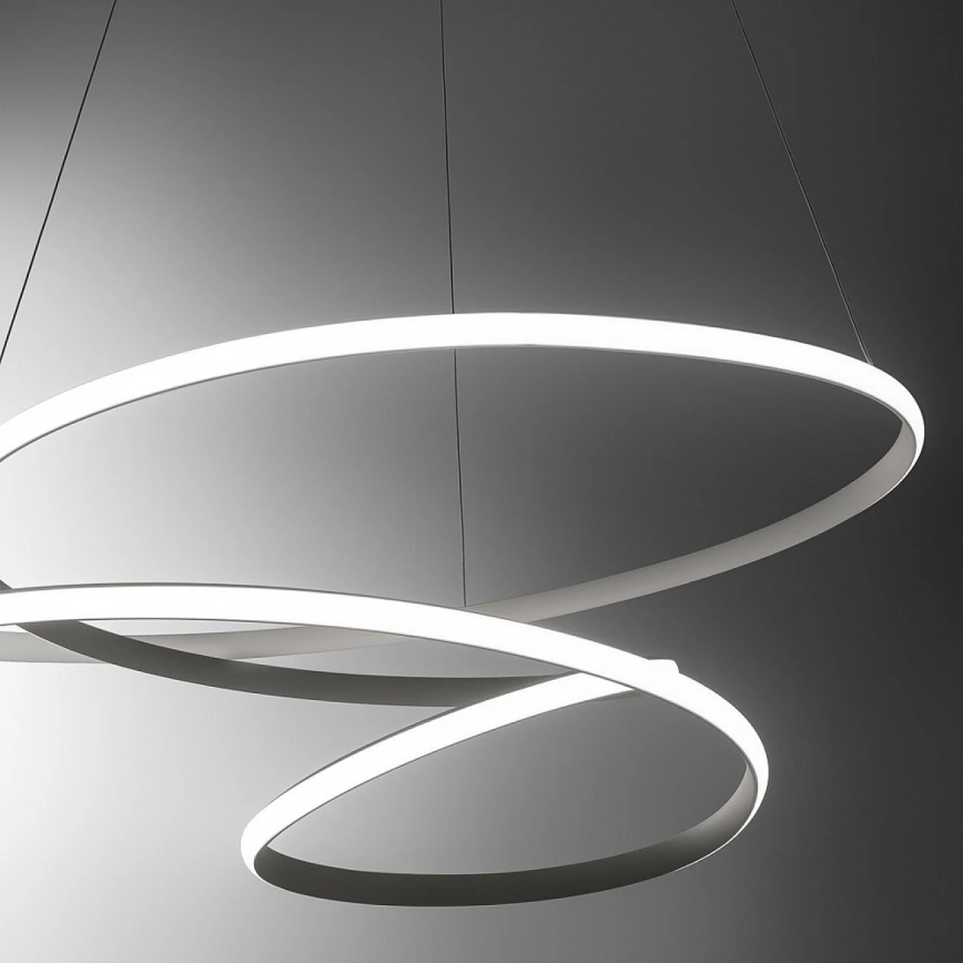 Gea Luce DIVA S/S TITANIO -  Himmennettävä LED-kattokruunu johdossa DIVA LED/80W/230V harmaa