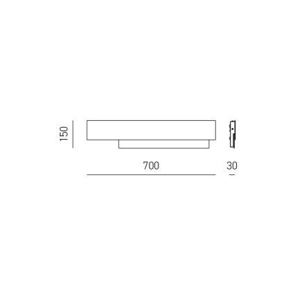 Gea Luce DOHA A G N - LED-seinävalaisin DOHA LED/25W/230V 70 cm musta