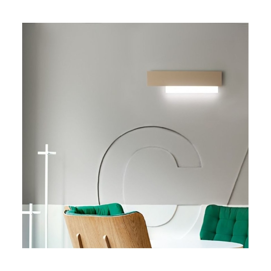 Gea Luce DOHA A P T - LED-seinävalaisin DOHA LED/15W/230V 40 cm beige