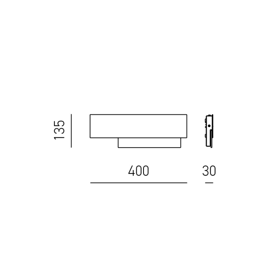 Gea Luce DOHA A P T - LED-seinävalaisin DOHA LED/15W/230V 40 cm beige