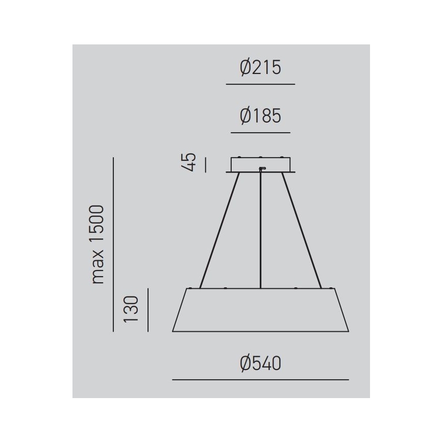 Gea Luce JULIETTE S B - Himmennettävä LED-kattokruunu johdossa JULIETTE LED/50W/230V valkoinen