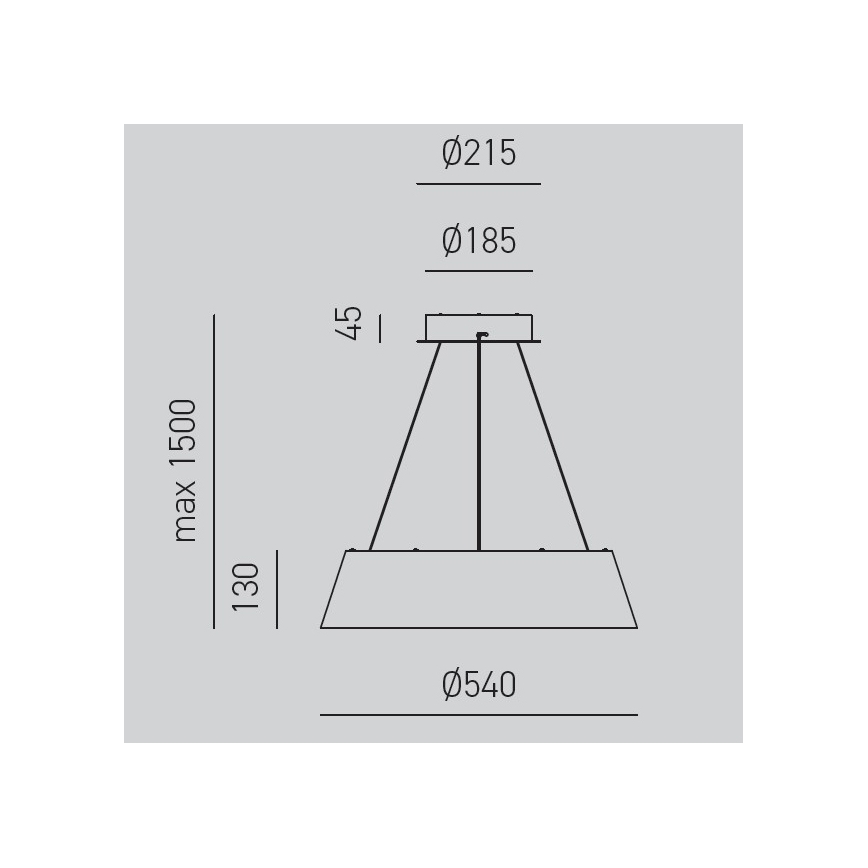 Gea Luce JULIETTE S N - Himmennettävä LED-kattokruunu johdossa JULIETTE LED/50W/230V musta/kulta