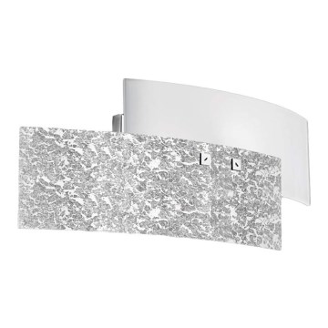 Gea Luce LARA A P arg - Seinävalaisin LARA 2xE14/42W/230V hopea