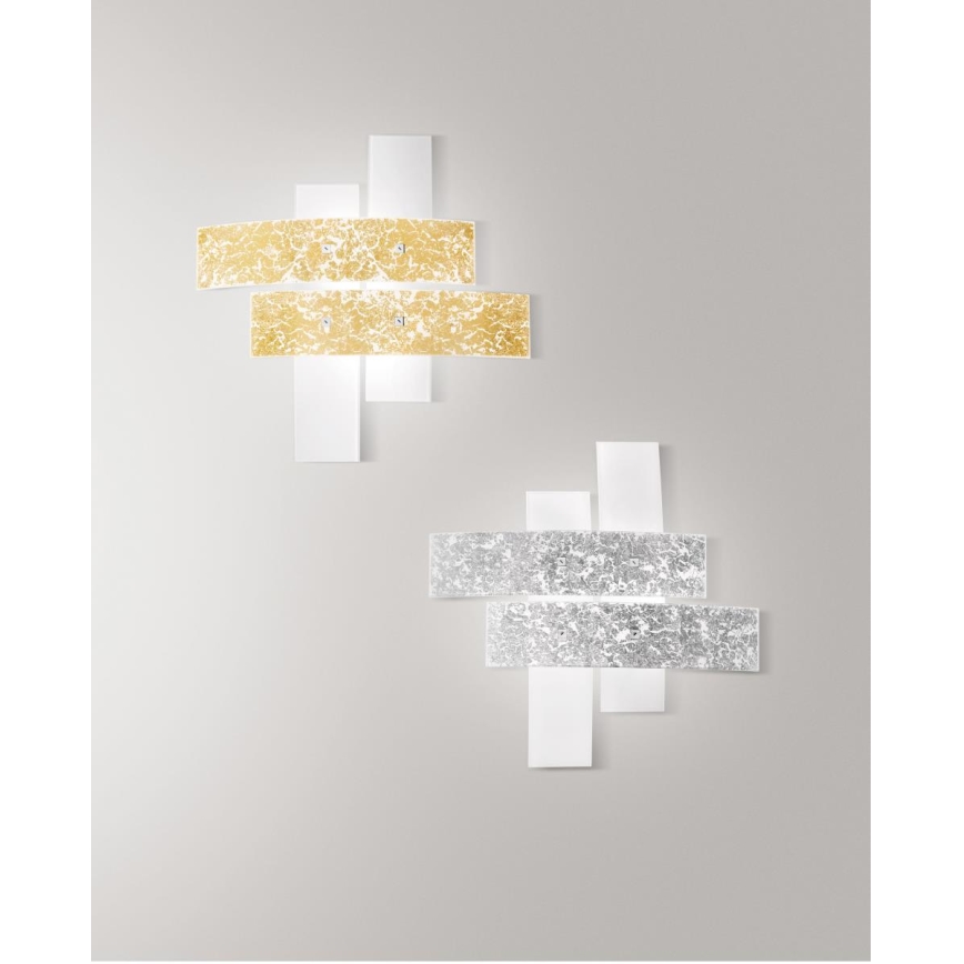 Gea Luce LARA P G arg - Kattovalo LARA 4xE27/52W/230V 91 cm hopea