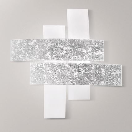 Gea Luce LARA P M arg - Kattovalo LARA 2xE27/70W/230V 70 cm hopea