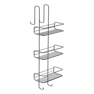 Gedy - Seinään asennettava suihkuhylly CHROM LINE 68x24 cm kiiltävä kromi