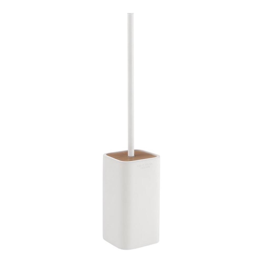 Gedy - Vapaasti seisova wc-harja NINFEA valkoinen/bambu