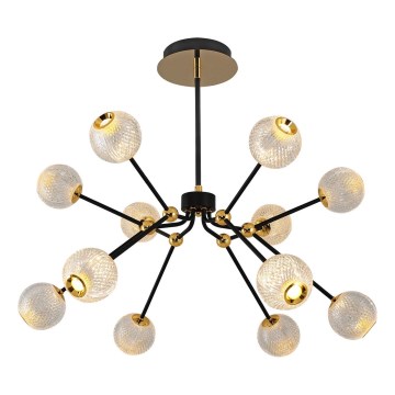 GELA LED ripustettava valaisin 12xLED/5W/230V 3000K musta/kulta