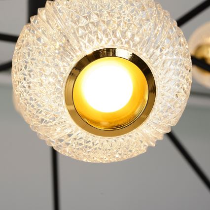 GELA LED ripustettava valaisin 12xLED/5W/230V 3000K musta/kulta
