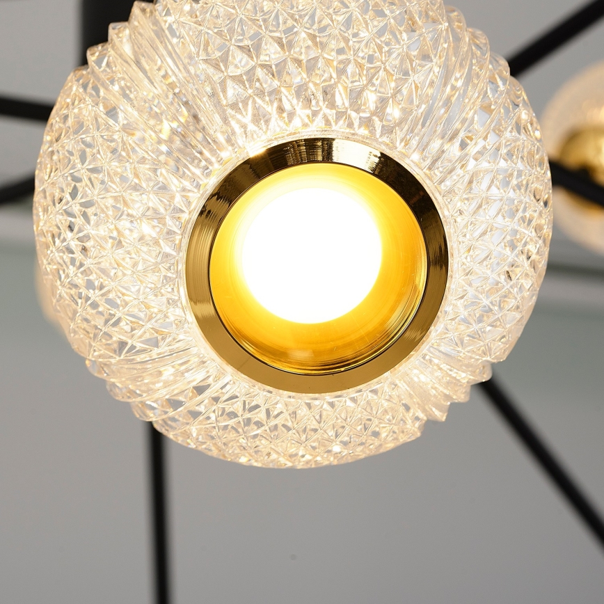 GELA LED ripustettava valaisin 12xLED/5W/230V 3000K musta/kulta