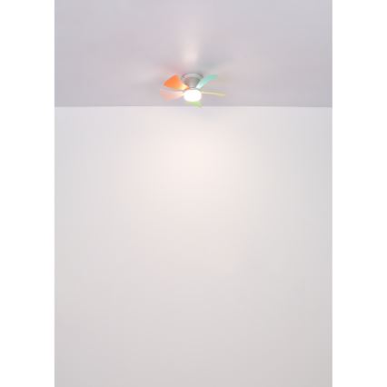 Globo - himmennettävä LED-kattotuuletin LED/10W/230V 3000-6500K monivärinen + kaukosäädin