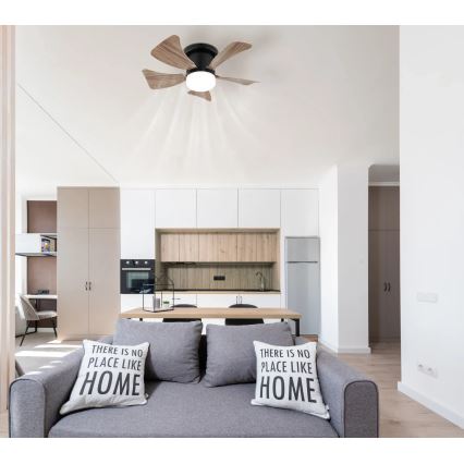 Globo - LED himmennettävä kattovalo LED/10W/230V 3000-6500K ruskea + kauko-ohjaus