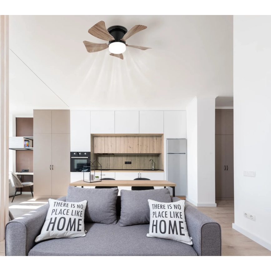 Globo - LED himmennettävä kattovalo LED/10W/230V 3000-6500K ruskea + kauko-ohjaus