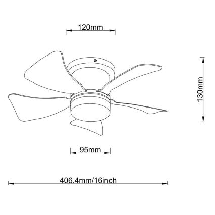 Globo - LED himmennettävä kattovalo LED/10W/230V 3000-6500K ruskea + kauko-ohjaus