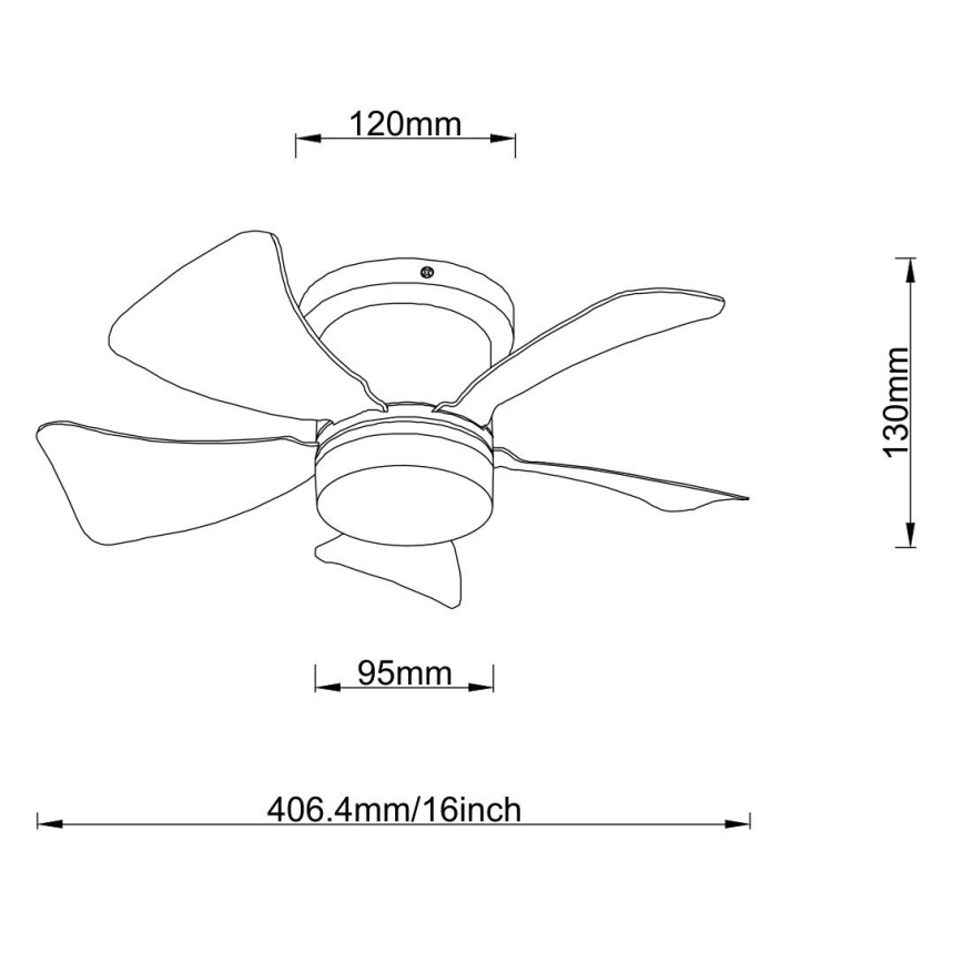 Globo - LED himmennettävä kattovalo LED/10W/230V 3000-6500K ruskea + kauko-ohjaus
