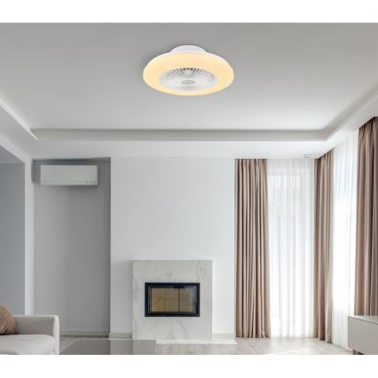 Globo - LED Himmennettävä kattovalo tuulettimella LED/30W/230V 3000-6500K + kaukosäädin