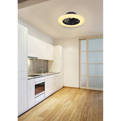 Globo - LED Himmennettävä kattovalo tuulettimella LED/30W/230V 3000-6500K + kaukosäädin
