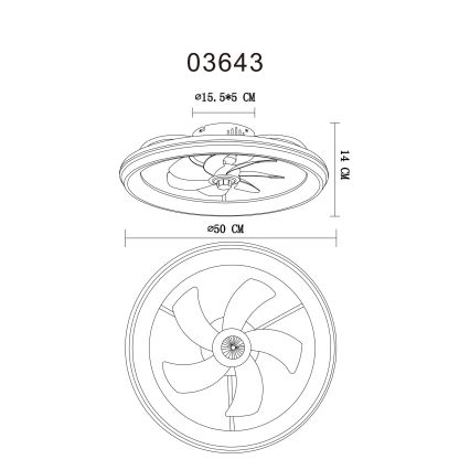 Globo - LED himmennettävä kattovalo LED/40W/230V 3000-6500K + kauko-ohjaus