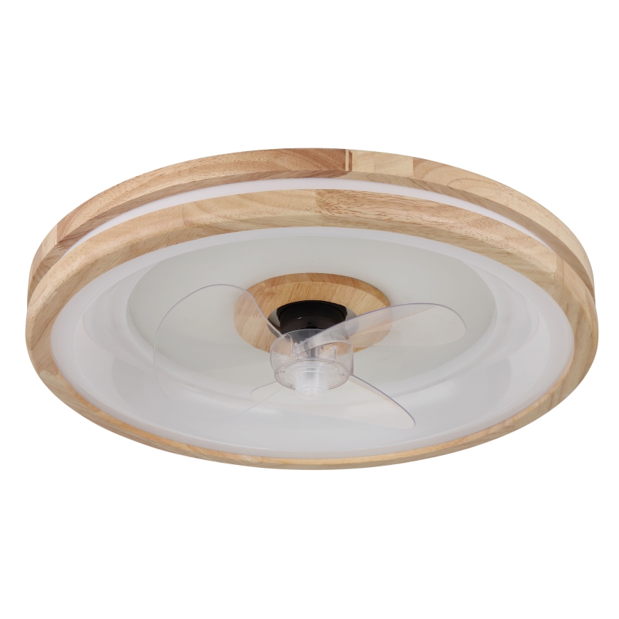 Globo - LED Himmennettävä kattovalaisin tuulettimella LED/30W/230V 2700-6500K ruskea + kauko-ohjaus