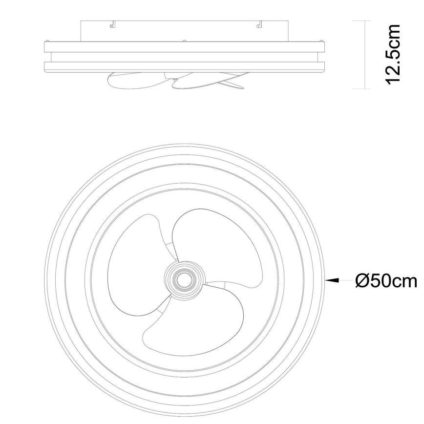 Globo - LED Himmennettävä kattovalaisin tuulettimella LED/30W/230V 2700-6500K ruskea + kauko-ohjaus