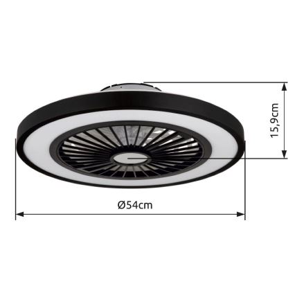Globo - LED himmennettävä kattovalo LED/45W/230V 3000-6500K + kauko-ohjaus