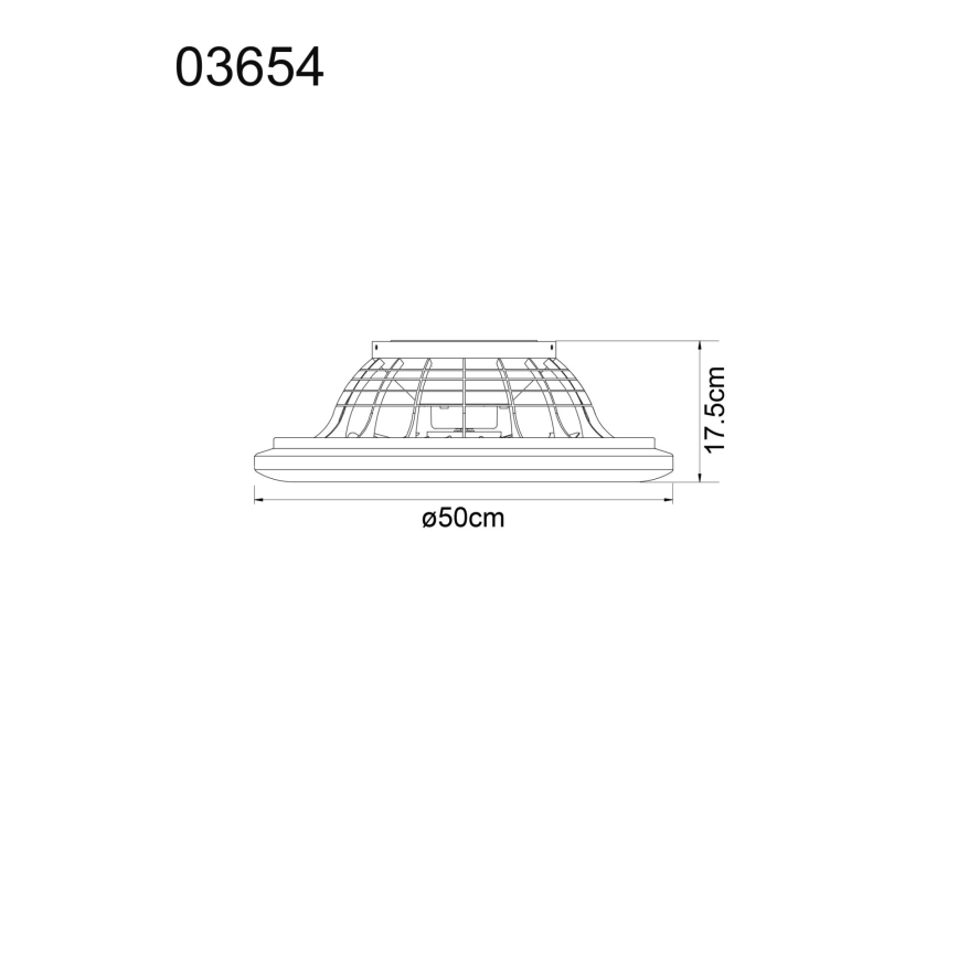 Globo - LED himmennettävä kattovalo LED/40W/230V 3000-6500K + kauko-ohjaus
