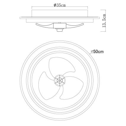 Globo - LED himmennettävä kattovalo LED/32W/230V 2700-6500K + kauko-ohjaus