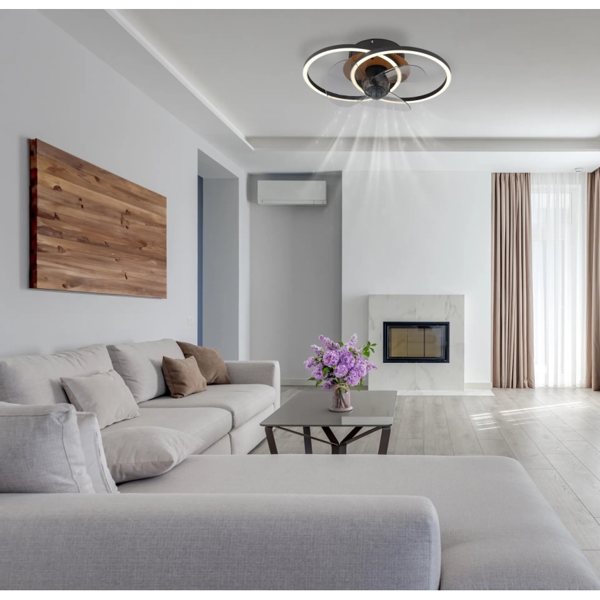 Globo - LED himmennettävä kattotuuletin LED/24W/230V 2700-6500K + kaukosäädin