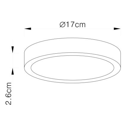 Globo - LED Himmennettävä kattovalo LED/22W/230V